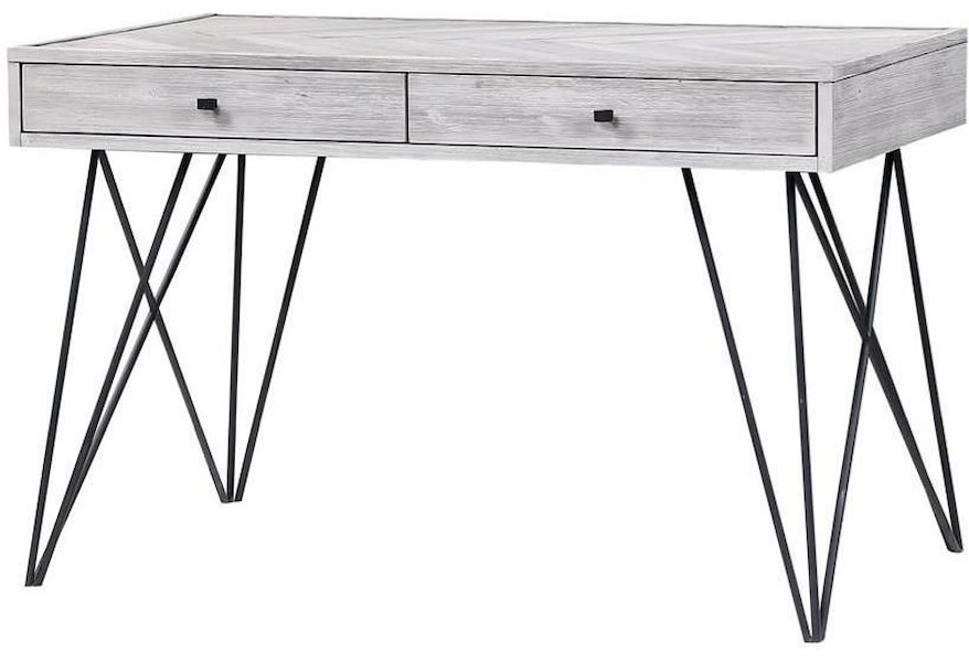 Coast To Coast Imports Aspen Court Ii Contemporary Two Drawer Writing Desk Lagniappe Home Store Table Desks Writing Desks