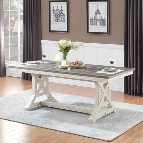 Coast To Coast Imports Bar Harbor Ii Farmhouse Style Dining Table