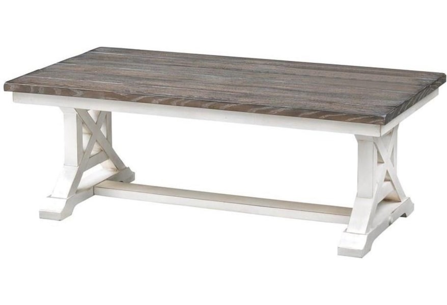 Coast To Coast Imports Bar Harbor Ii 48109 Farmhouse Style Cocktail Table Upper Room Home Furnishings Cocktail Coffee Tables