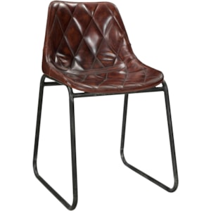 Mid Century Modern Dining Side Chair With Diamond Stitched Upholstery 2 Pack Sadler S Home Furnishings Dining Side Chairs