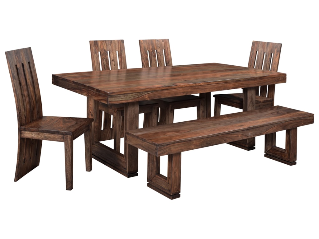 Coast To Imports Brownstone Table And Chair Set With Bench Coast To Imports Brownstonetable And Chair Set With Bench