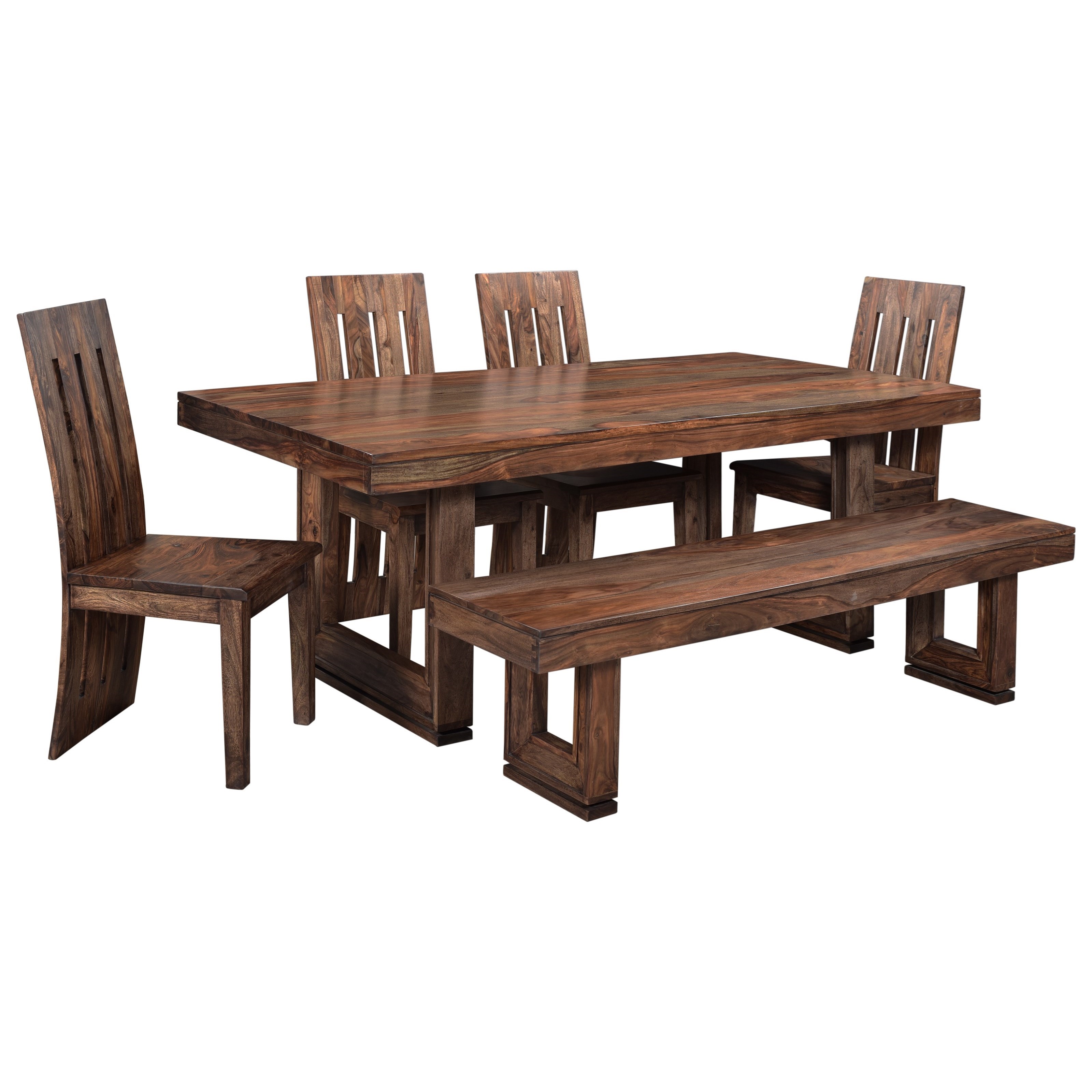 Coast To Coast Imports Brownstone 98234 Rustic Dining Table With