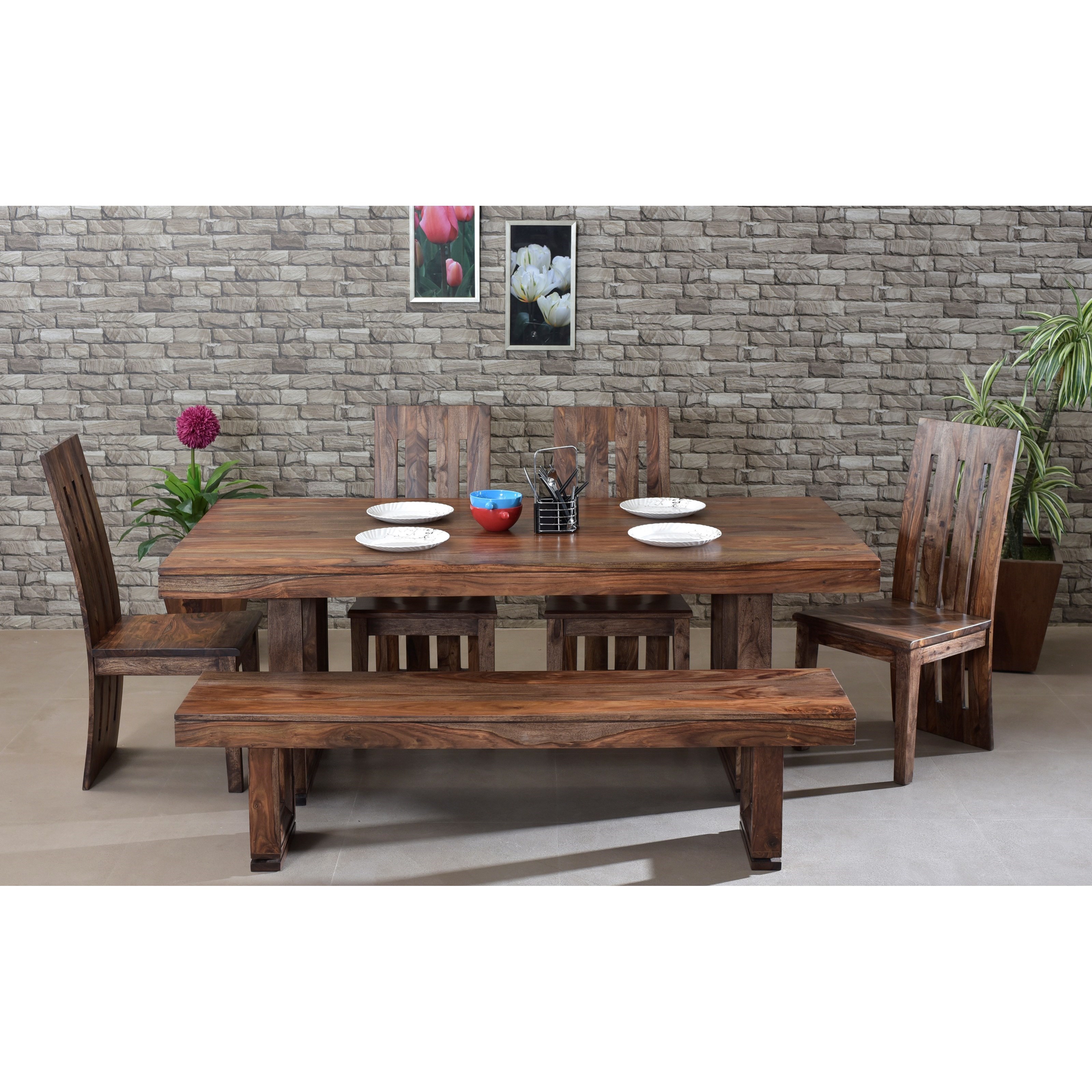 Kaleidoscope Brownstone Rustic Dining Table With Beveled Legs Sprintz Furniture Dining Tables