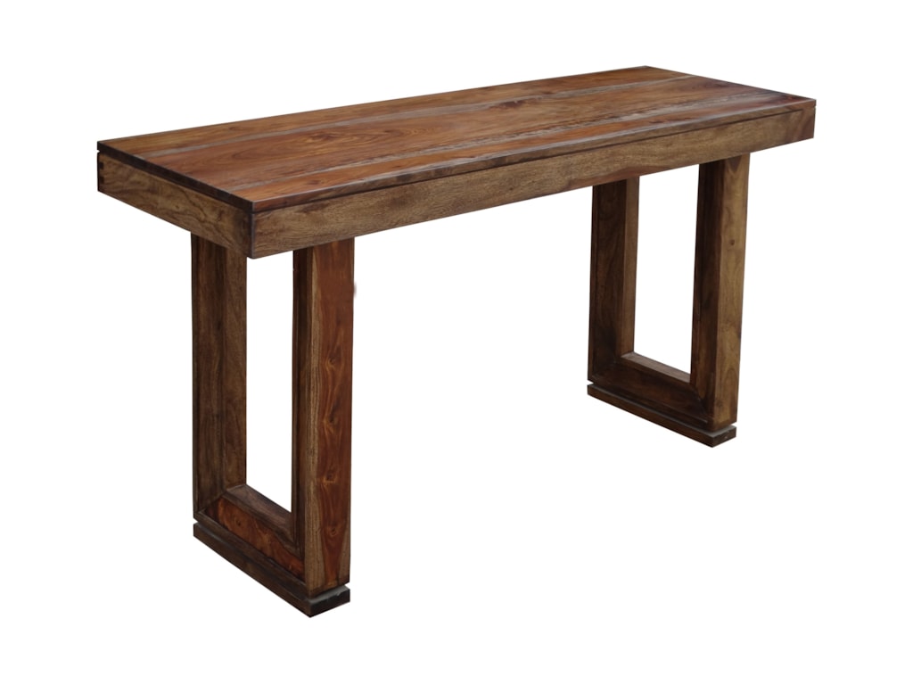 Coast To Imports Brownstone Console Table With Beveled Legs Coast To Imports Brownstone Console Table With Beveled Legs