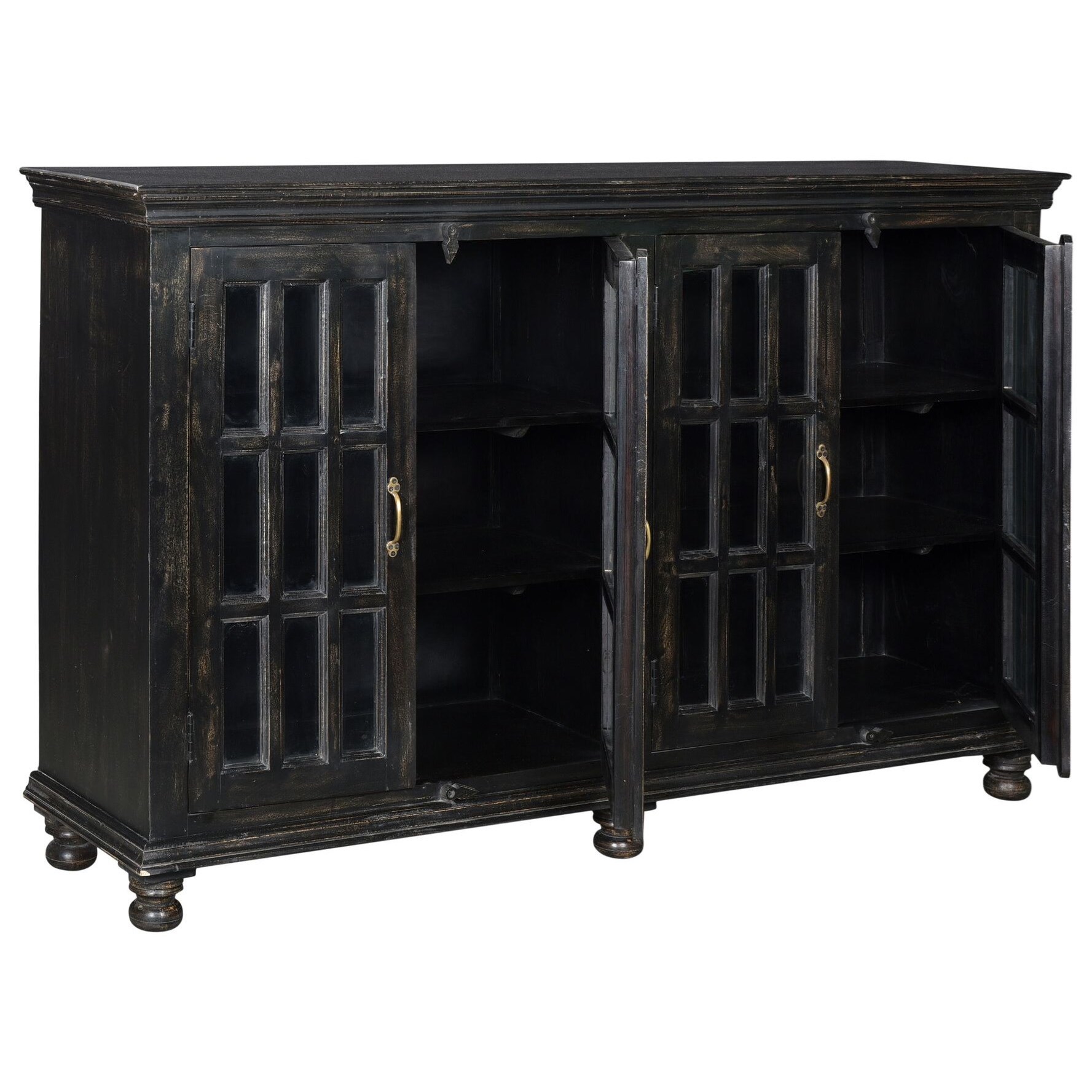 Coast To Coast Imports Asdf Transitional 4 Door Credenza Bullard Furniture Buffets