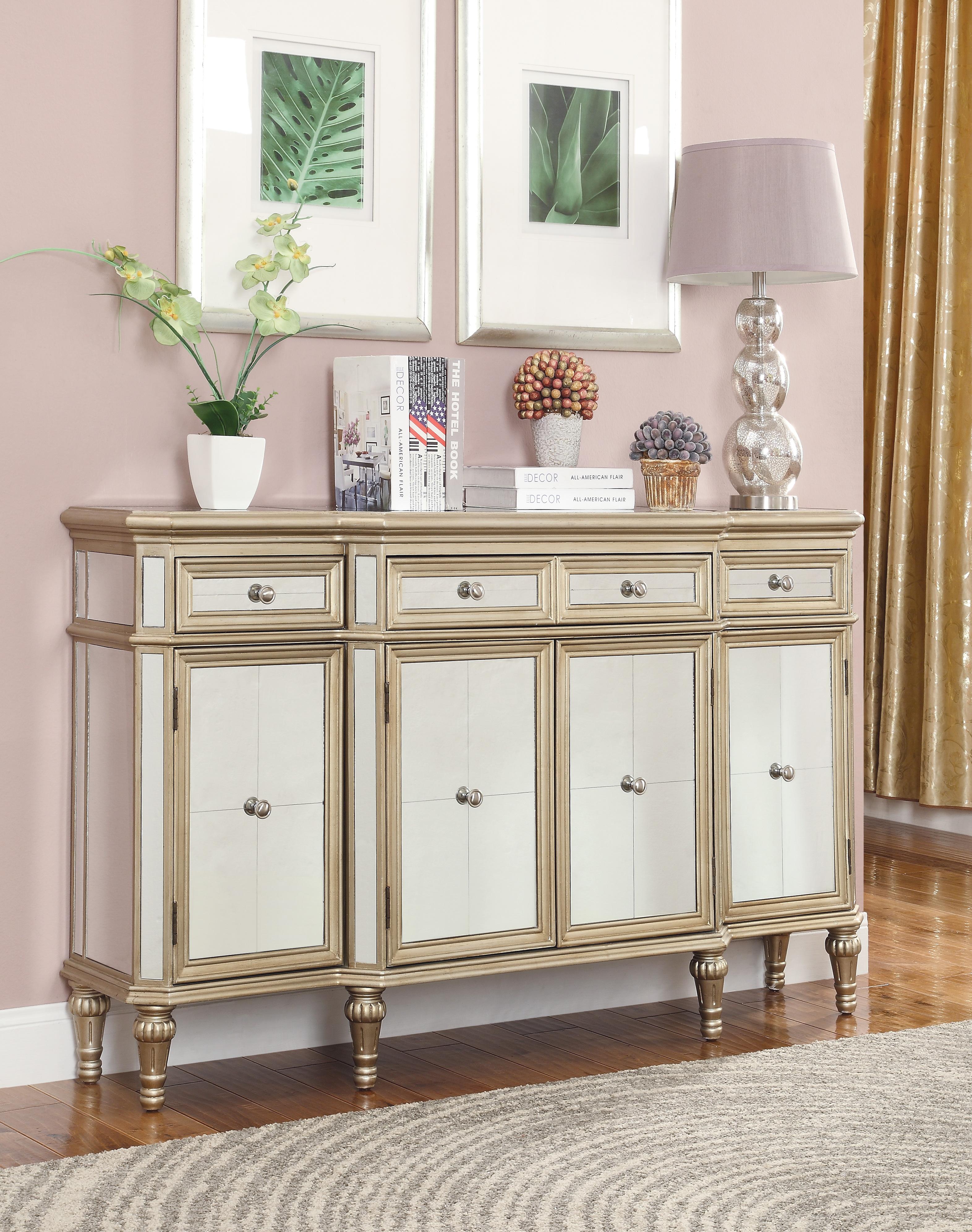 Coast To Coast Accents Three Drawer Four Door Credenza Sadler S