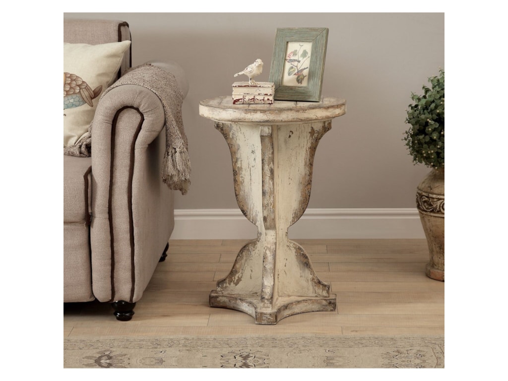 Coast To Coast Imports Coast To Coast Accents Relaxed Vintage Round Accent Table Wayside Furniture End Tables
