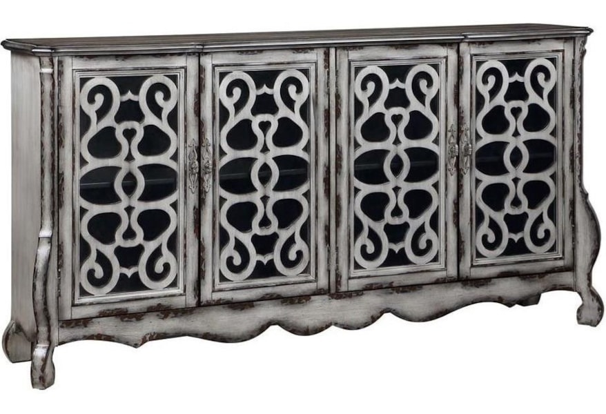 C2c C2c Accents Vintage Style Four Door Media Credenza Walker S Furniture Tv Stands