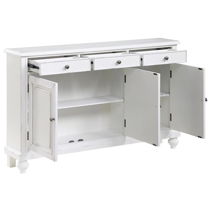 C2c C2c Accents Three Door Three Drawer Credenza Walker S Furniture Accent Chests