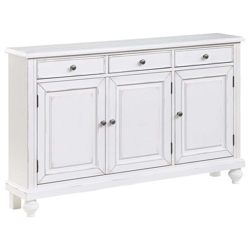 Coast To Coast Imports Coast To Coast Accents Three Door Three Drawer Credenza Wayside Furniture Accent Chests