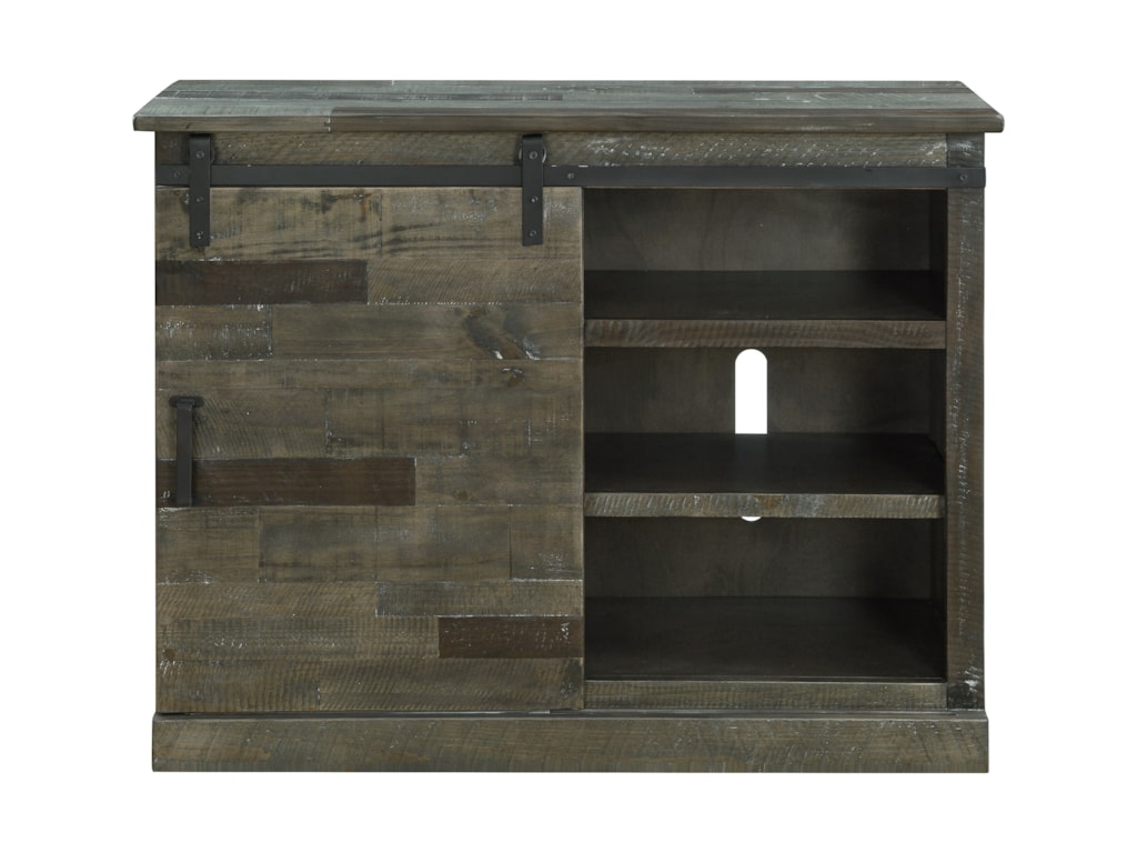 Heartland Industrial Sliding Barn Door Tv Stand By Coast To Coast Imports At Miskelly Furniture