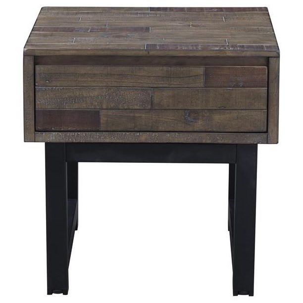Coast To Coast Imports Heartland Industrial One Drawer End Table