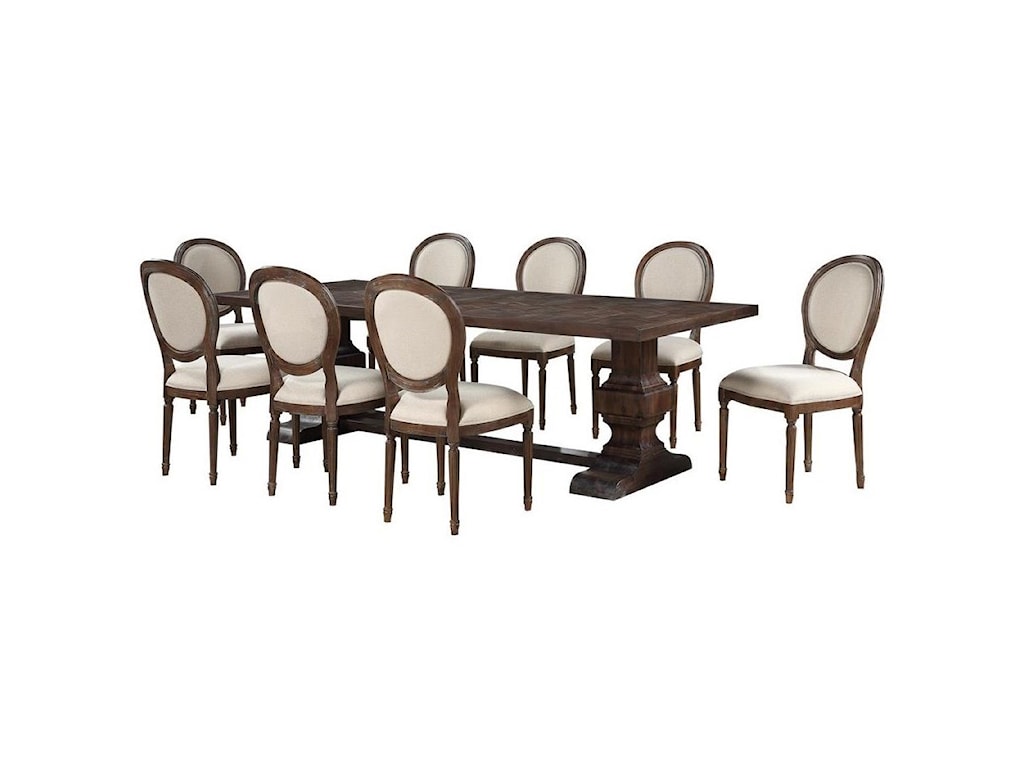 Coast To Coast Imports Marquette 9 Piece Table And Chair Set