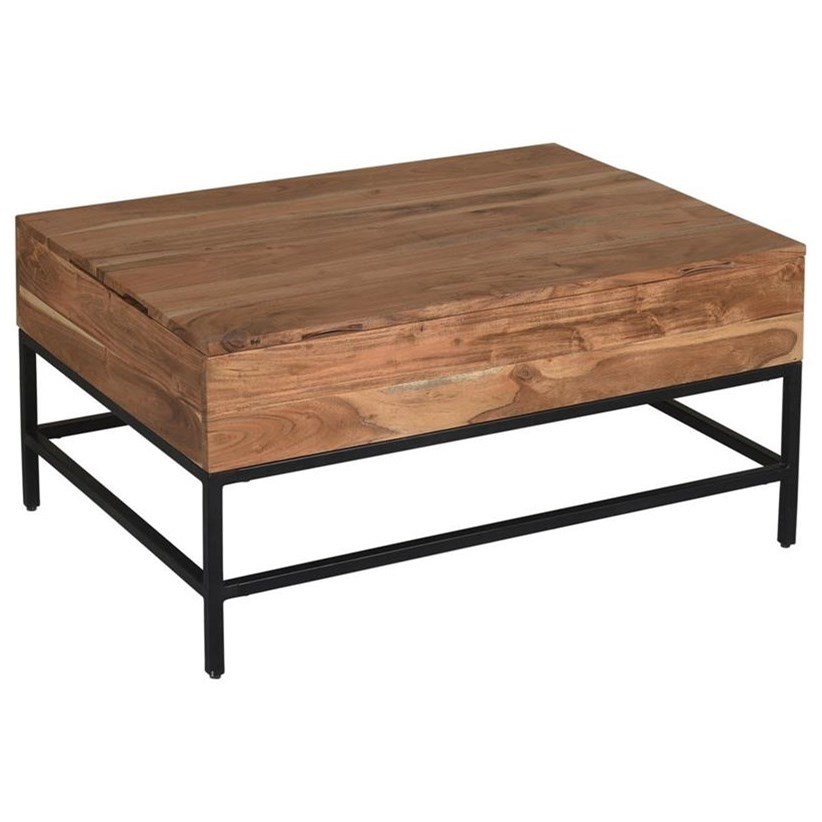 Kaleidoscope Springdale Contemporary Lift Top Cocktail Table Sprintz Furniture Cocktail Coffee Tables