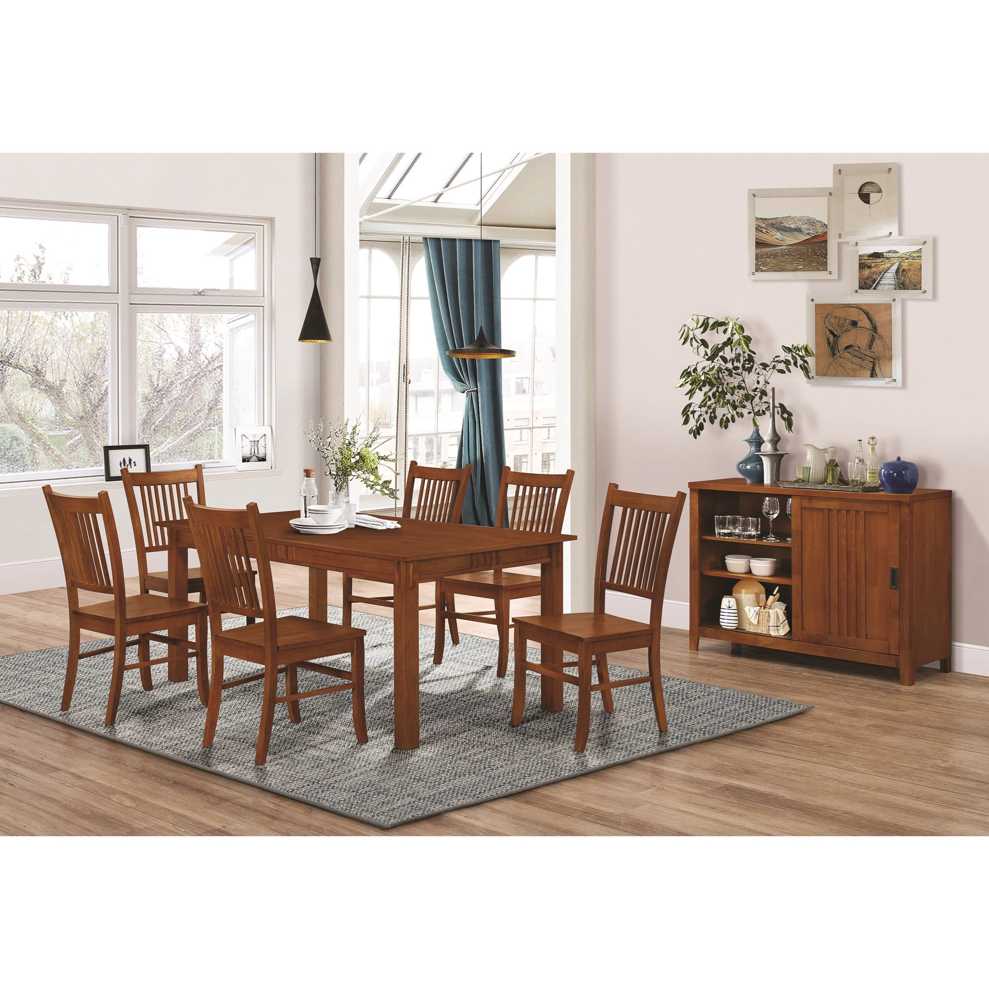 lebanon 7 piece dining set with cushions