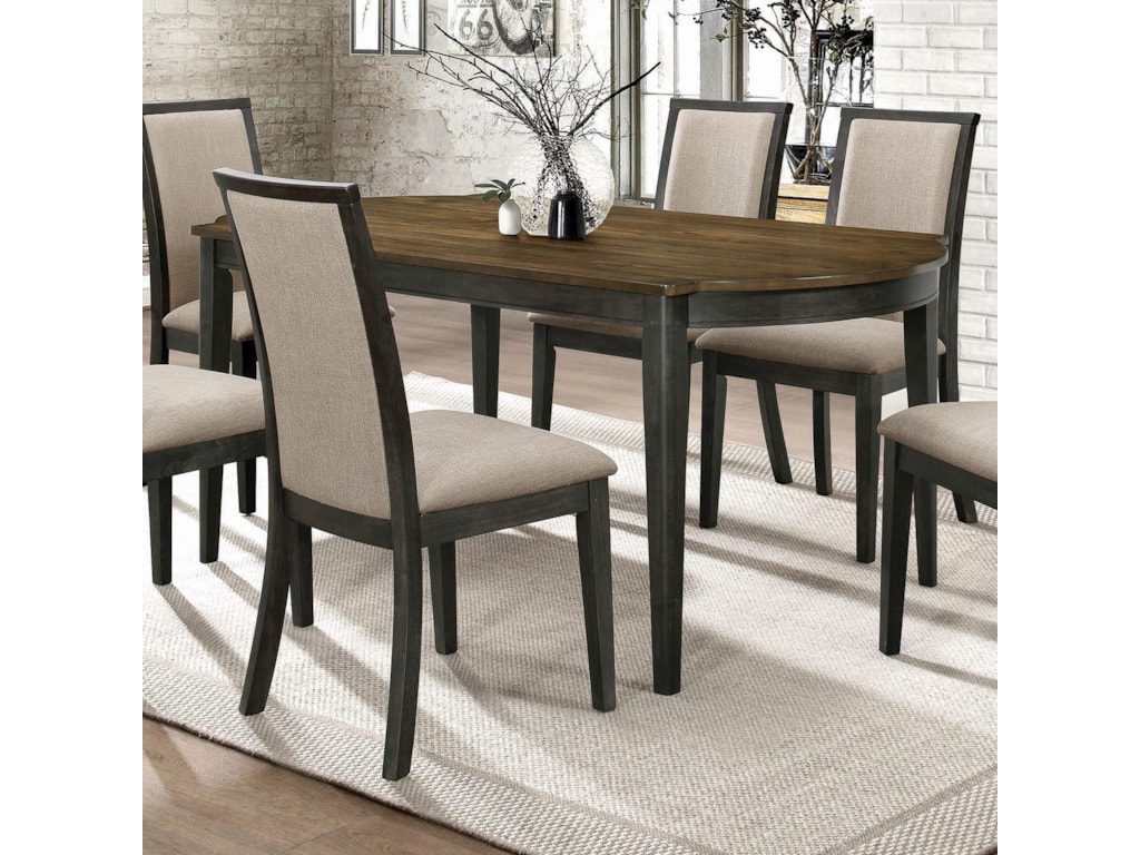 Coaster Clarksville 107821 Transitional Dining Table With 2 Tone Clarksville Transitional Dining Table With 2 Tone Finish By Coaster