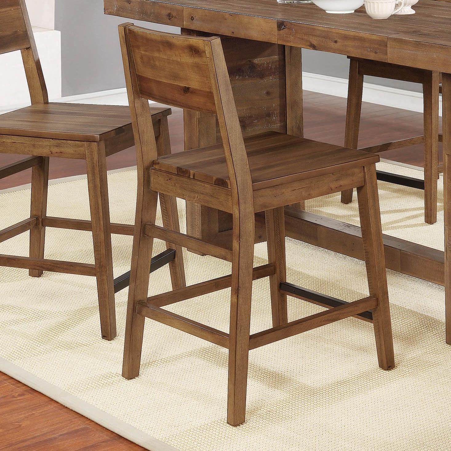 Barnes Rustic Counter Height Chair By Coaster At A1 Furniture Mattress