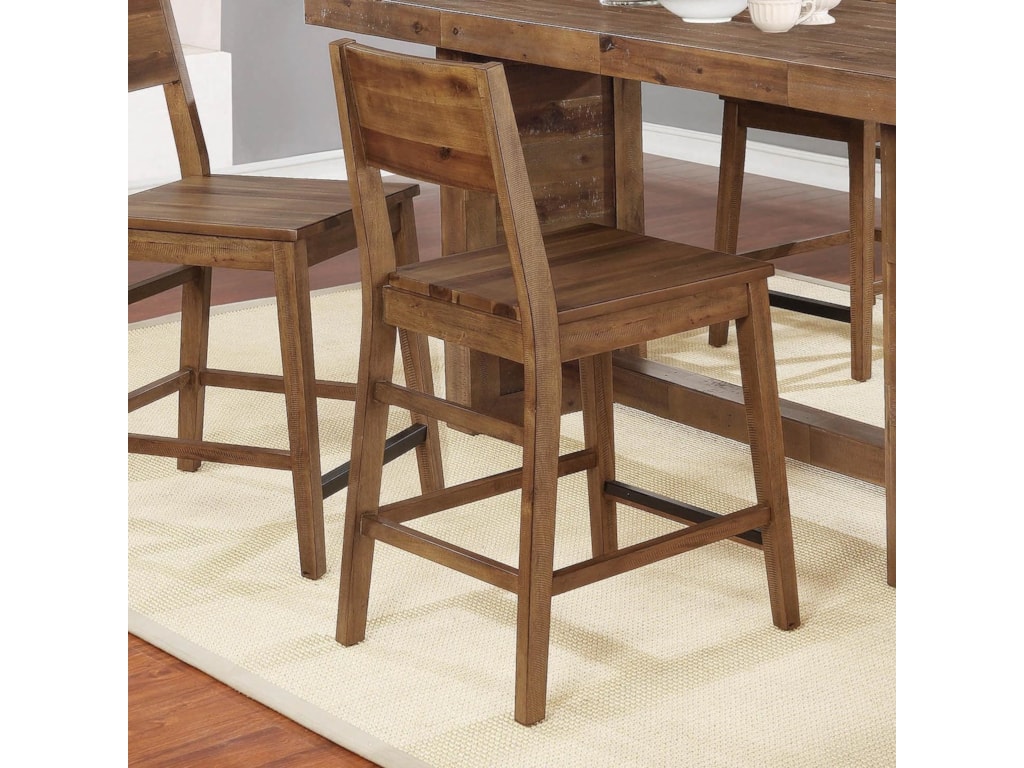 Barnes Rustic Counter Height Chair By Coaster At A1 Furniture Mattress