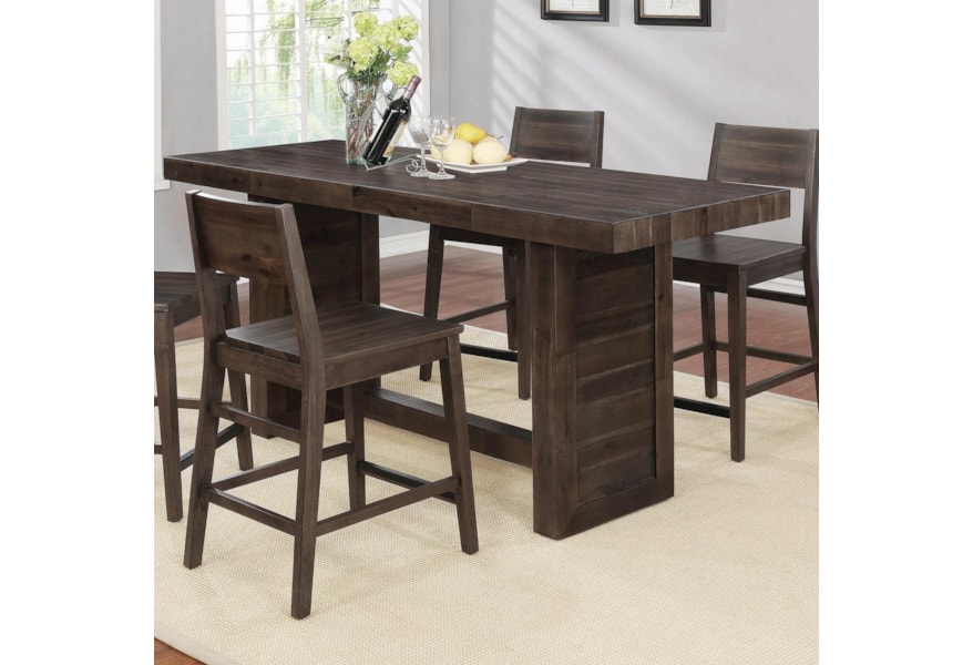 Coaster Barnes Rustic Counter Height Table Rife S Home Furniture Pub Tables