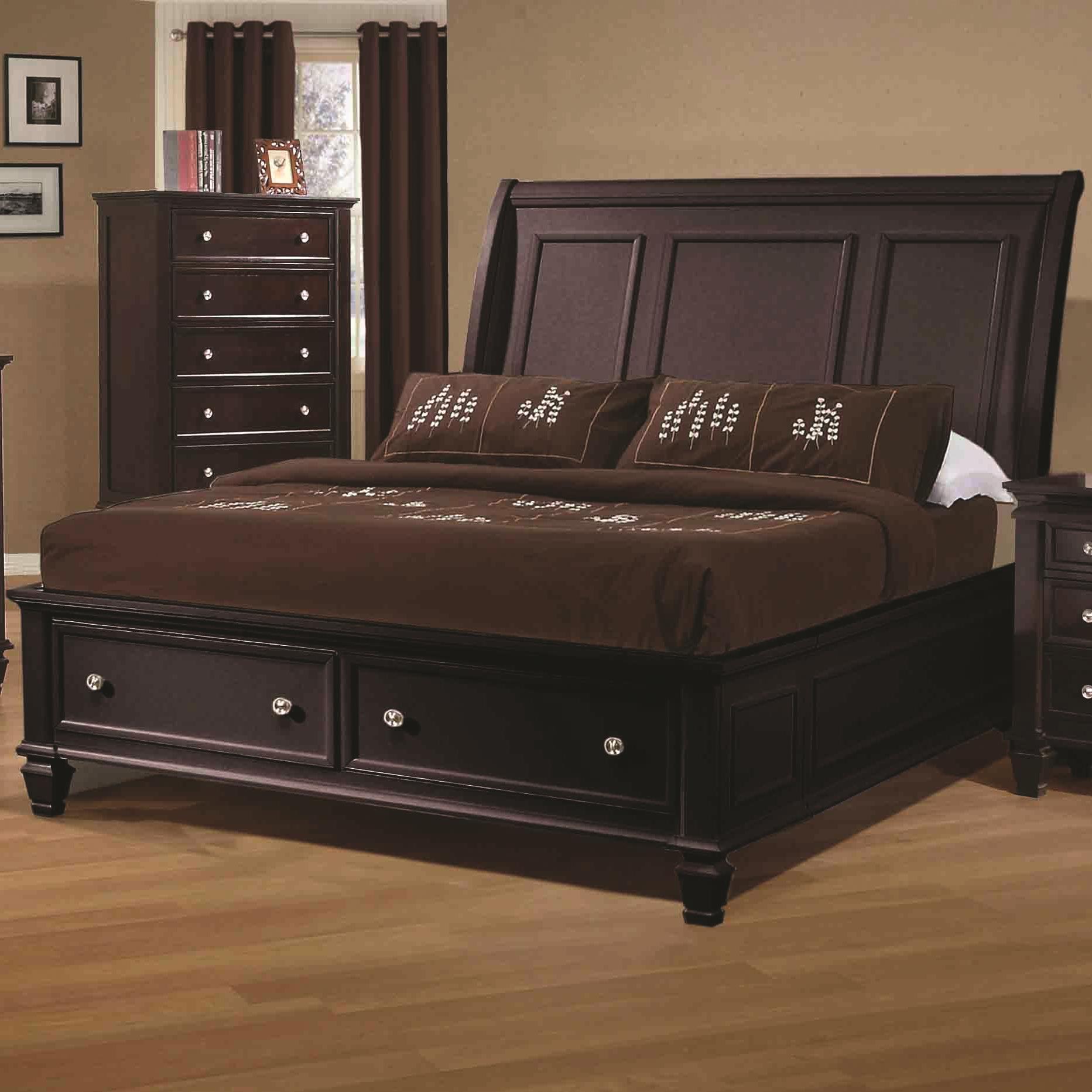 Coaster Sandy Beach 201990kw California King Sleigh Bed With