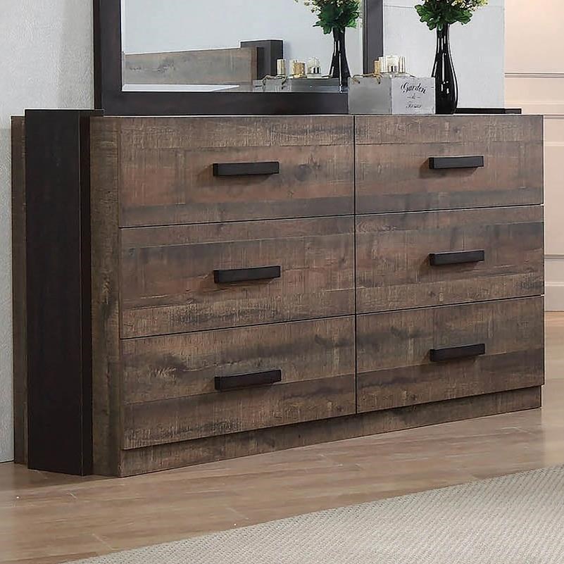 Coaster Weston Contemporary Dresser With Felt Lined Top Drawers
