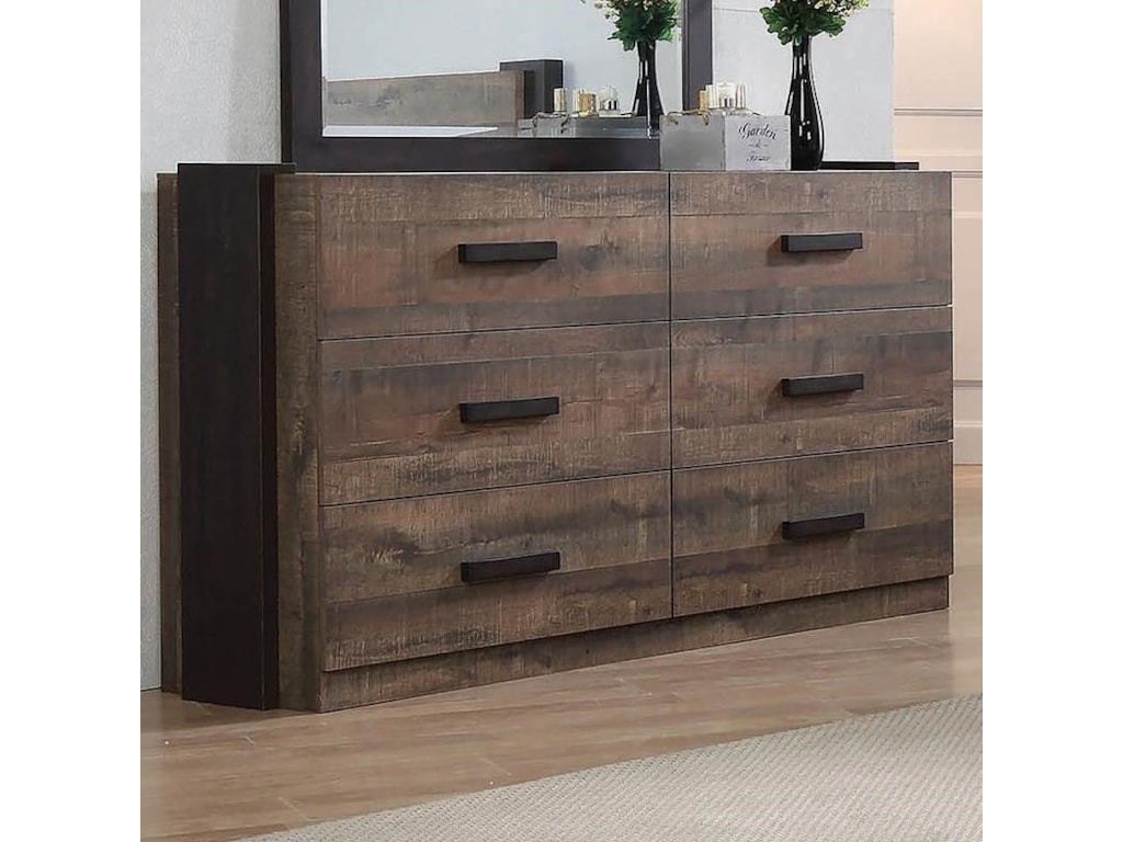 Coaster Weston Contemporary Dresser With Felt Lined Top Drawers