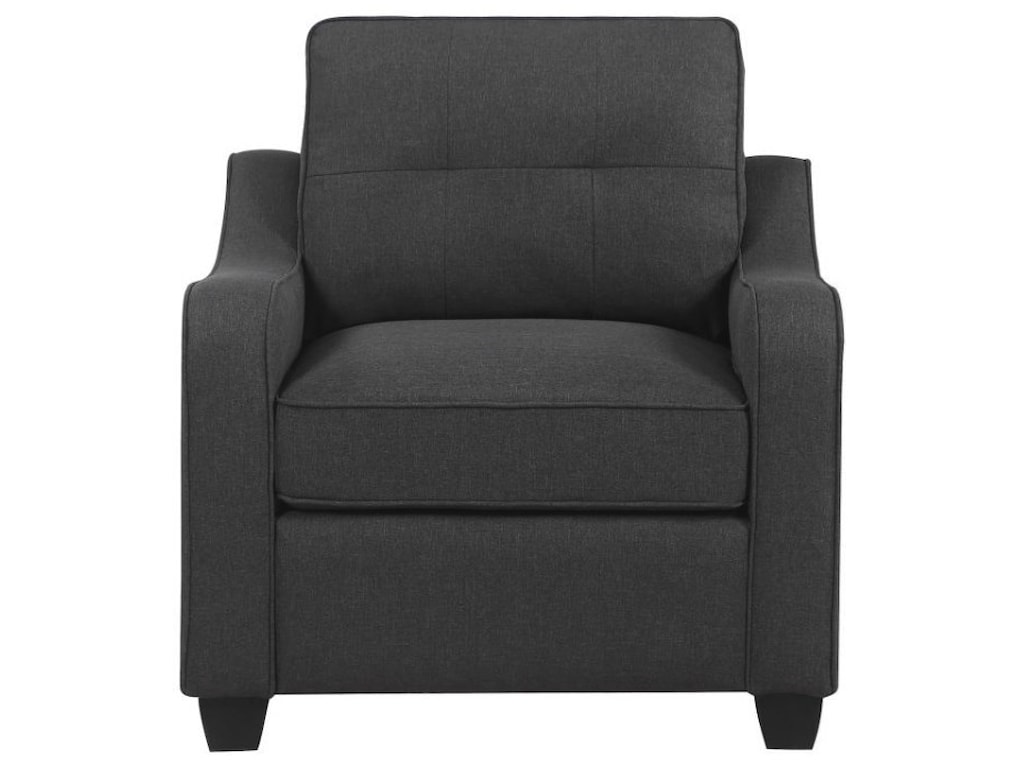 coaster 508320 508322 transitional upholstered chair dunk bright