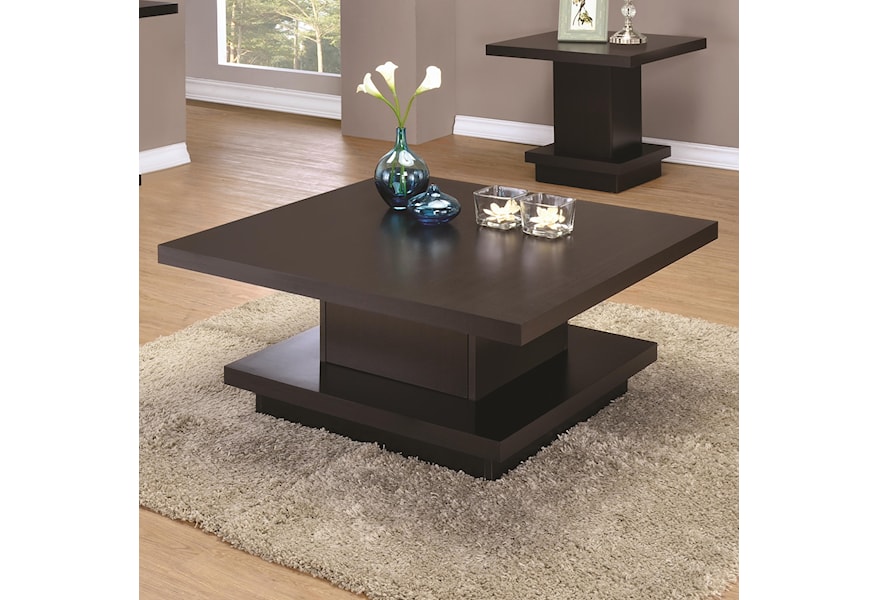 Modern Pedestal Coffee Table