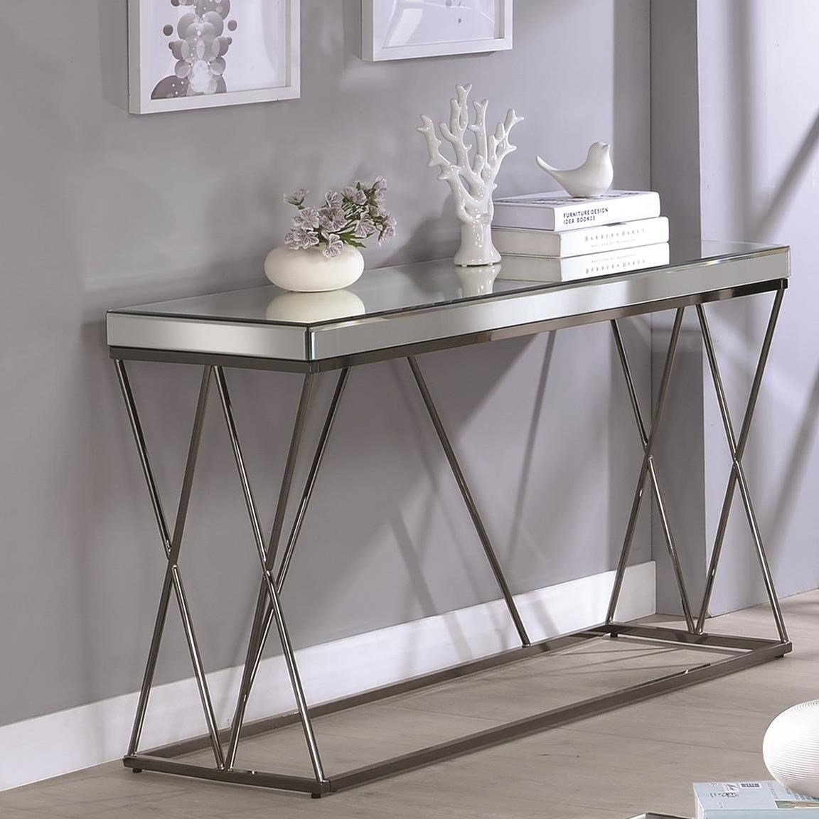 contemporary sofa table