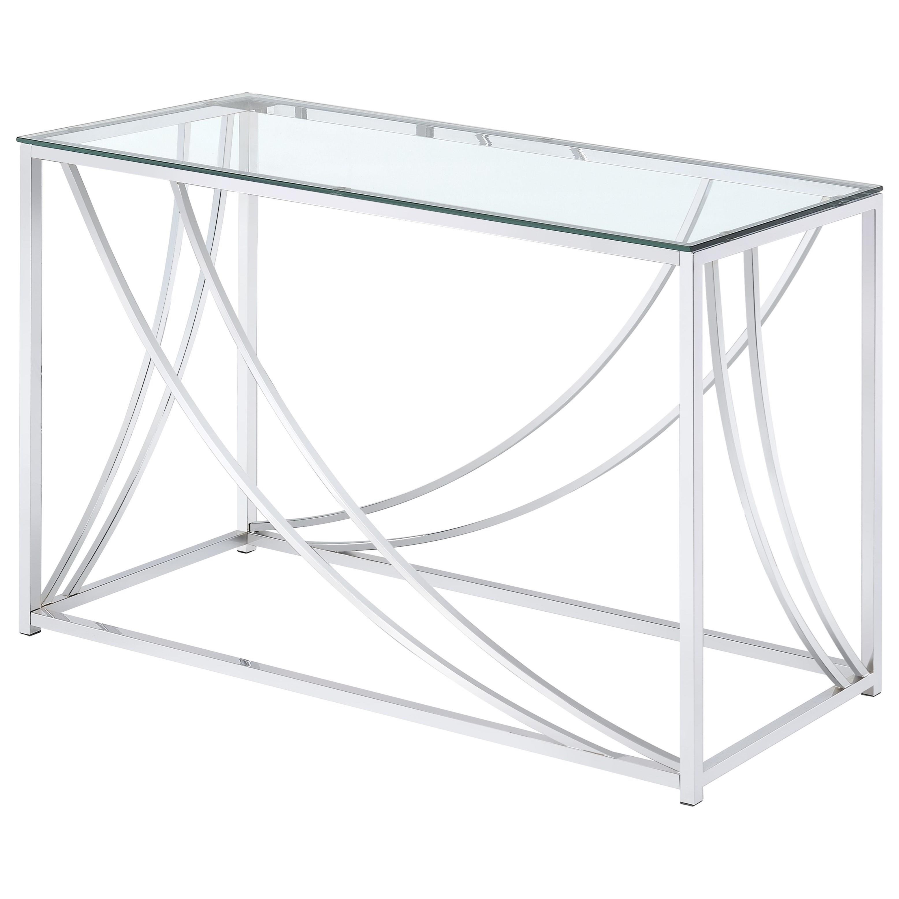 Coaster 720490 Modern Glass Top Sofa Table Miskelly Furniture