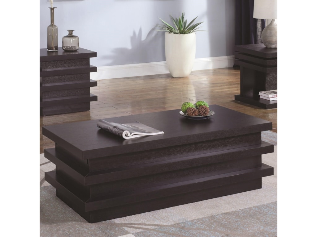 Coaster 72119 Rectangular Coffee Table With Storage Compartment 72119 Rectangular Coffee Table With Storage Compartment By Coaster