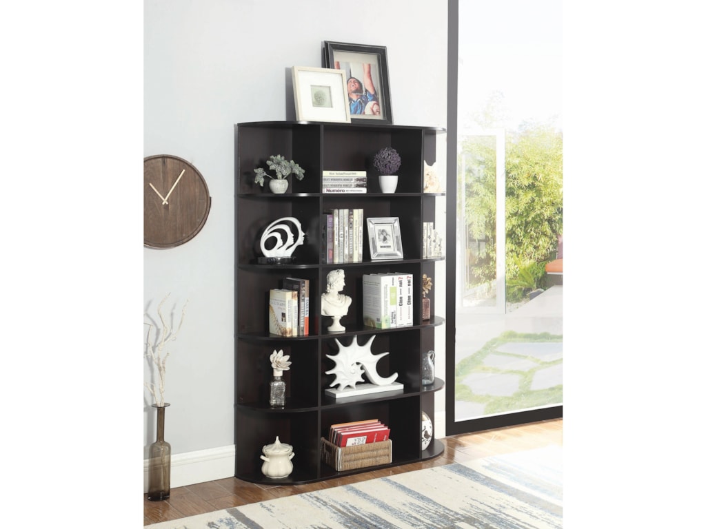 Coaster Accent Cabinets Transitional Bookcase With 15 Shelves Accent Cabinets Transitional Bookcase With 15 Shelves By Coaster