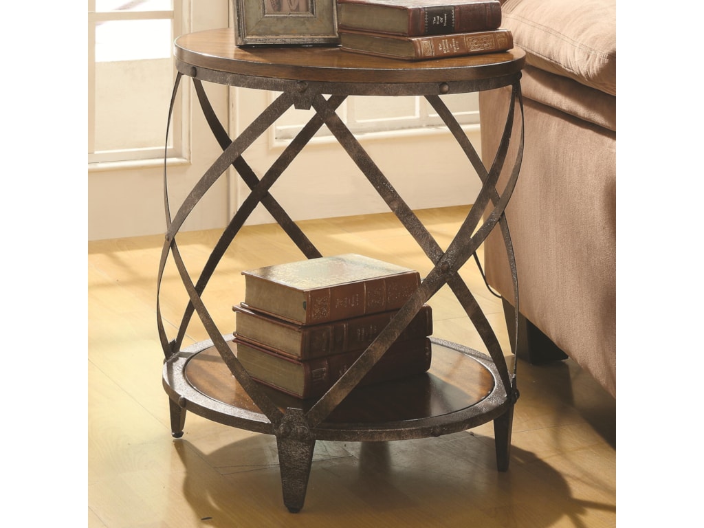 Coaster Accent Cabinets Contemporary Metal Table With Drum Coaster Accent Cabinetsaccent Table