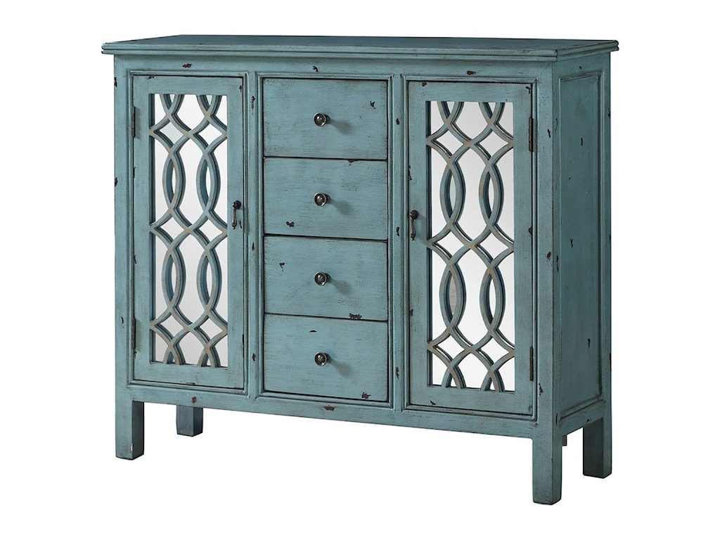 Coaster Accent Cabinets 950736 Antique Blue Accent Table With