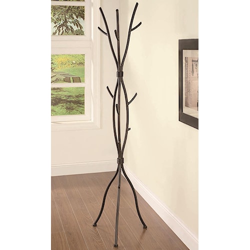 Coaster Accent Racks Branch Style Metal Coat Rack Standard Custom Hall Tree Coat Rack Coaster Accent Racks Branch Style Metal Coat Rack Standard Custom Hall Tree Coat Rack