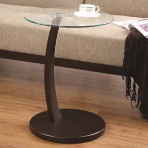 Coaster Accent Tables 900256 Round Accent Table With Round Glass