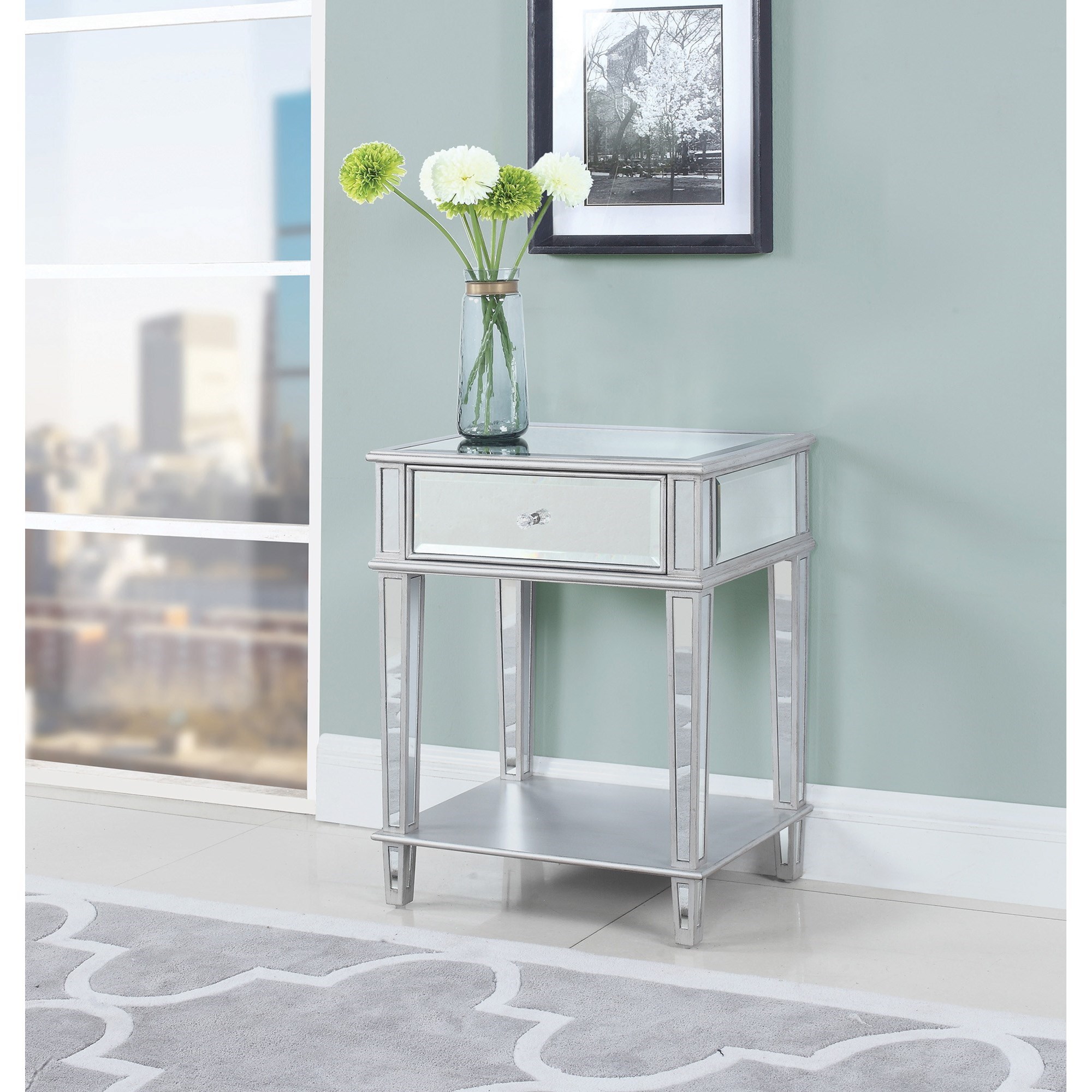Coaster Accent Tables 904014 Accent Table With Mirrored Finish
