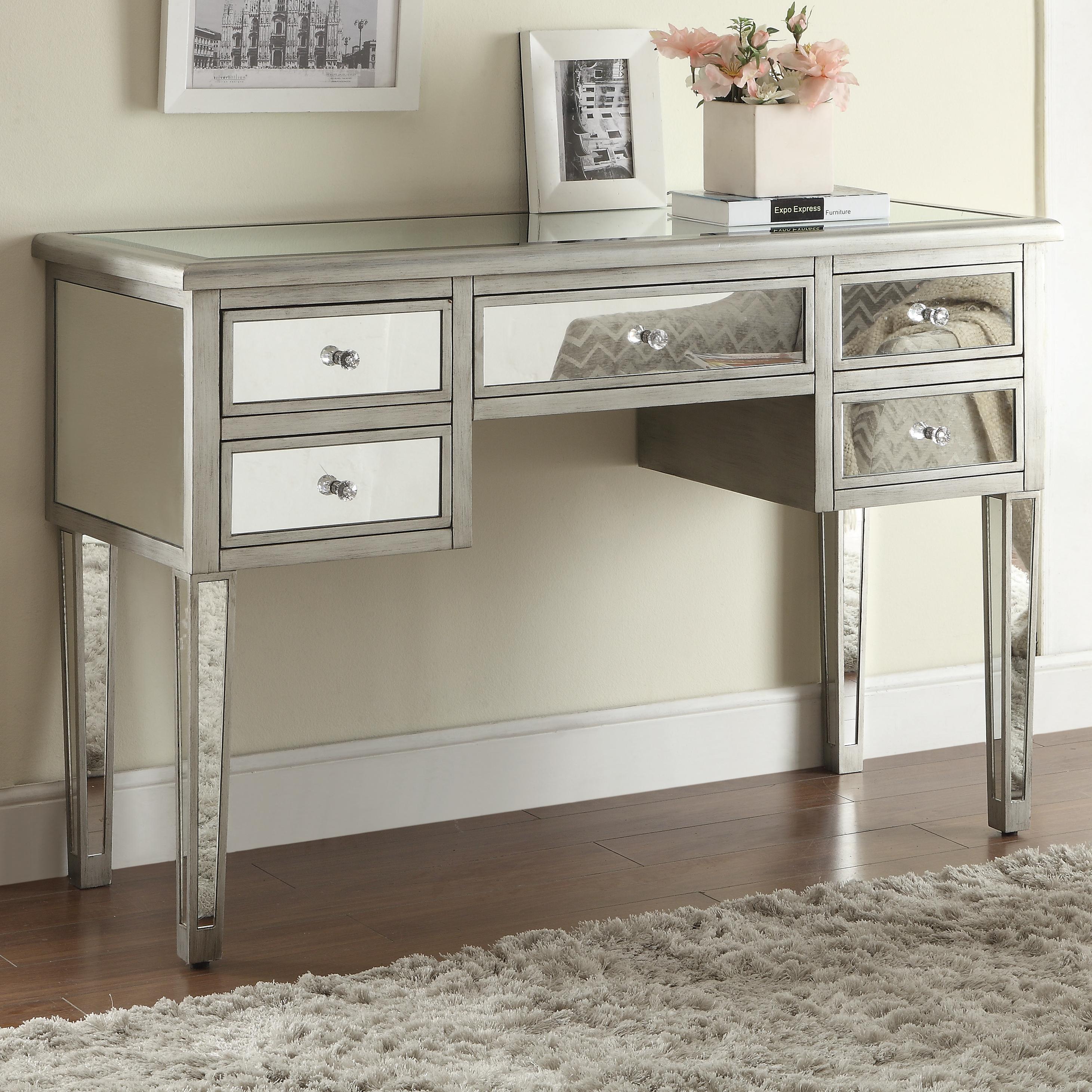 Fine Furniture Accent Tables 950097 Mirrored Console Table With 5