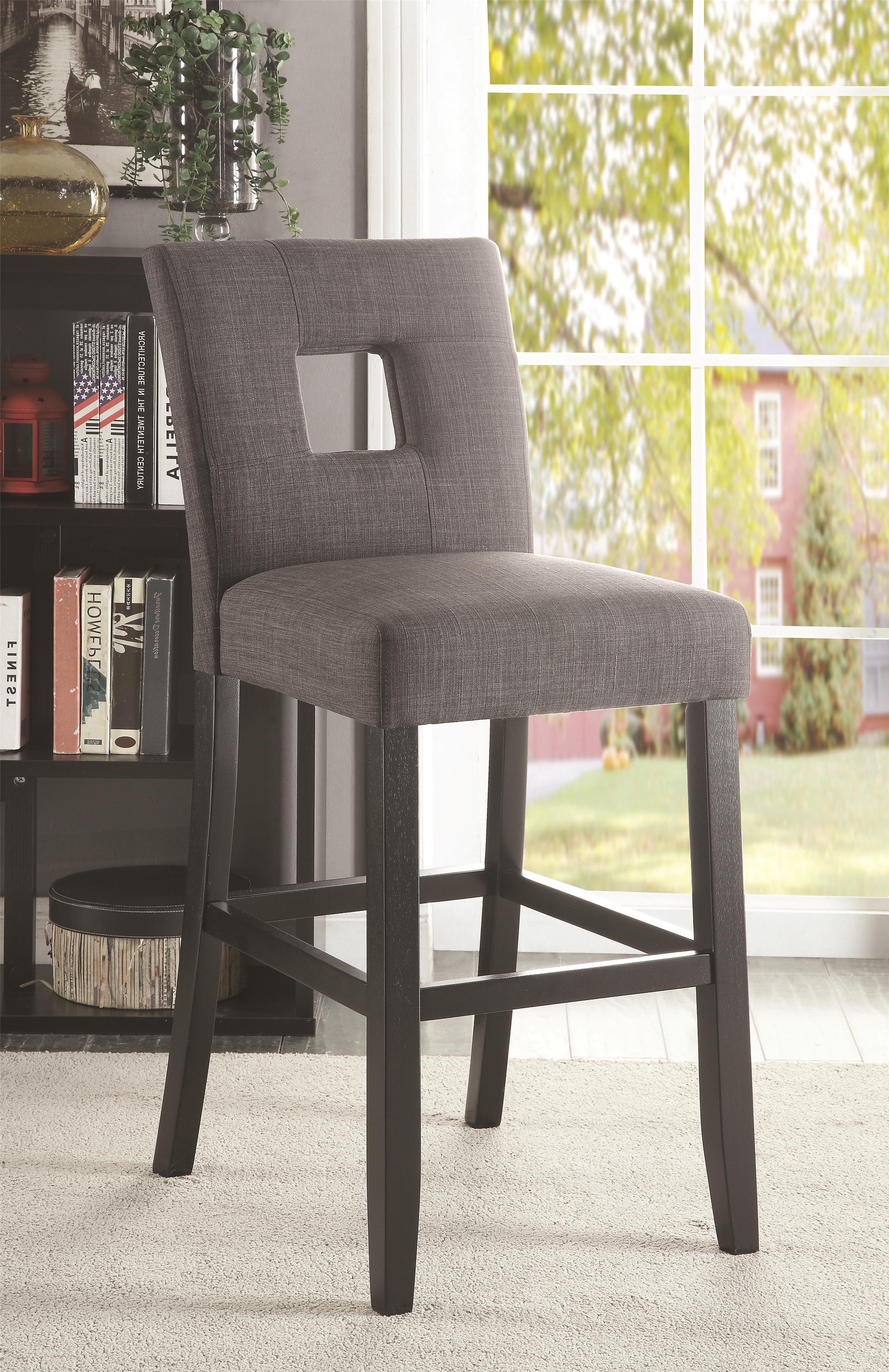 Coaster Andenne 106676 Counter Height Chair With Square Cutout In Seat Back Miller Home Bar Stools