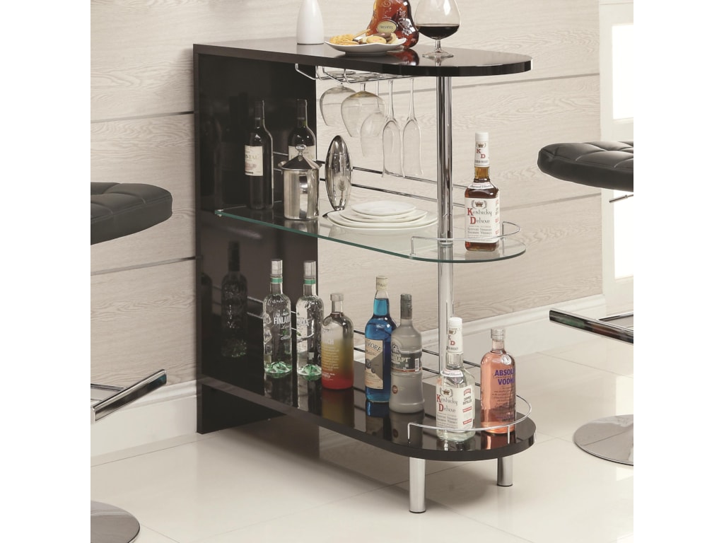 Coaster Bar Units and Bar TablesBlack Bar Table