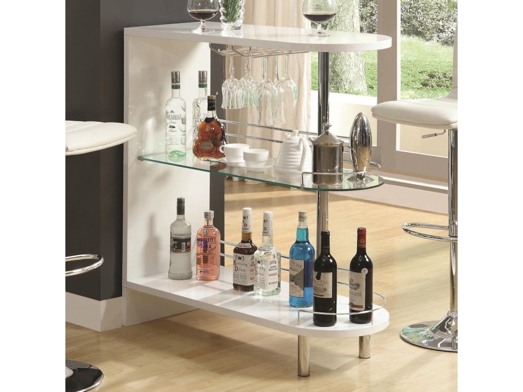 Coaster Bar Units and Bar TablesWhite Bar Table