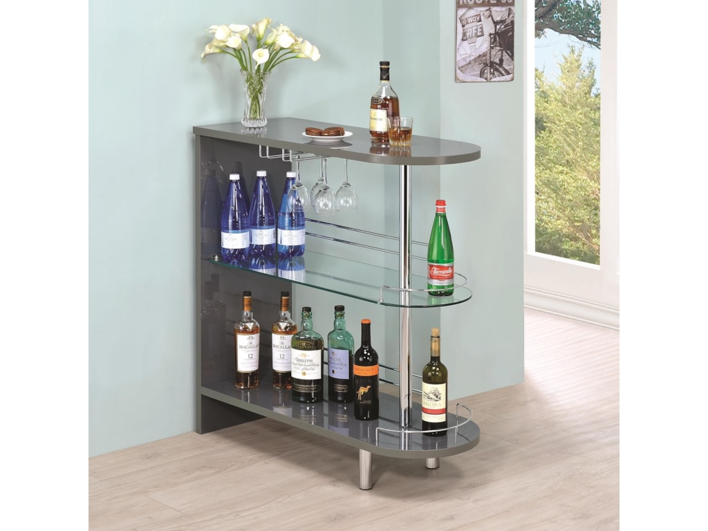 Coaster Bar Units And Tables Contemporary Grey Table Prime Coaster Bar Units And Tables Contemporary Grey Table