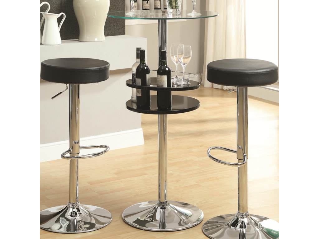 Coaster Bar Units and Bar TablesBlack Bar Table