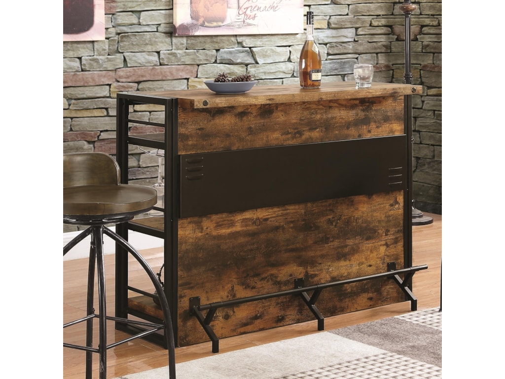 Coaster Bar Units And Tables Rustic Unit With Stemware Rack Coaster Bar Units And Tabar Unit