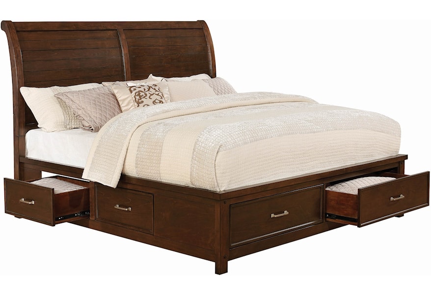 Coaster Barstow 206430kw Transitional California King Storage Bed