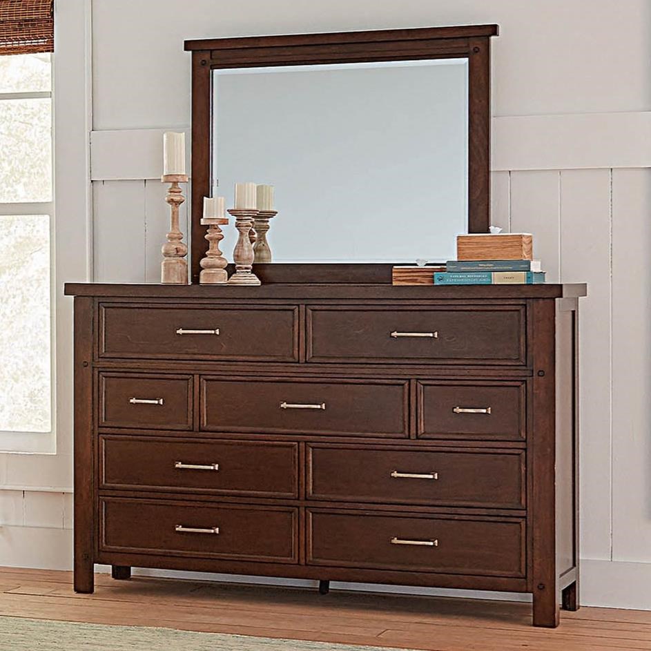 Coaster Barstow Transitional Dresser And Mirror Set Dunk