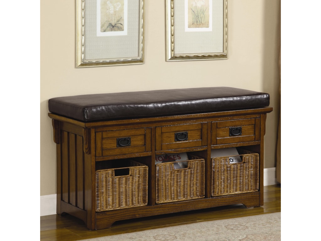 Fine Furniture Benches 501061 Small Storage Bench With Upholstered