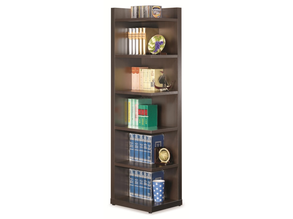Coaster Bookcases Corner Bookcase With Open Side Value City Bookcases Corner Bookcase With Open Side By Coaster