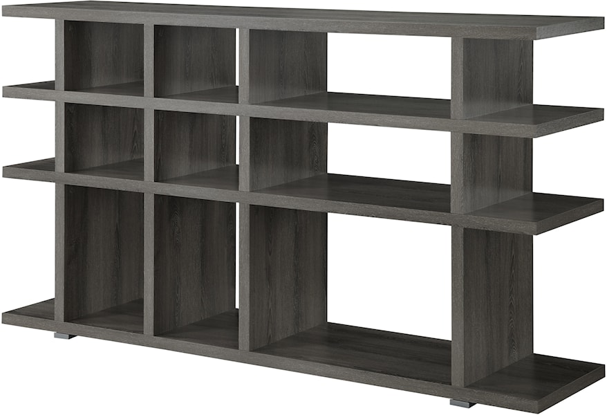 Coaster Bookcases 800359 Contemporary Weathered Grey Bookcase