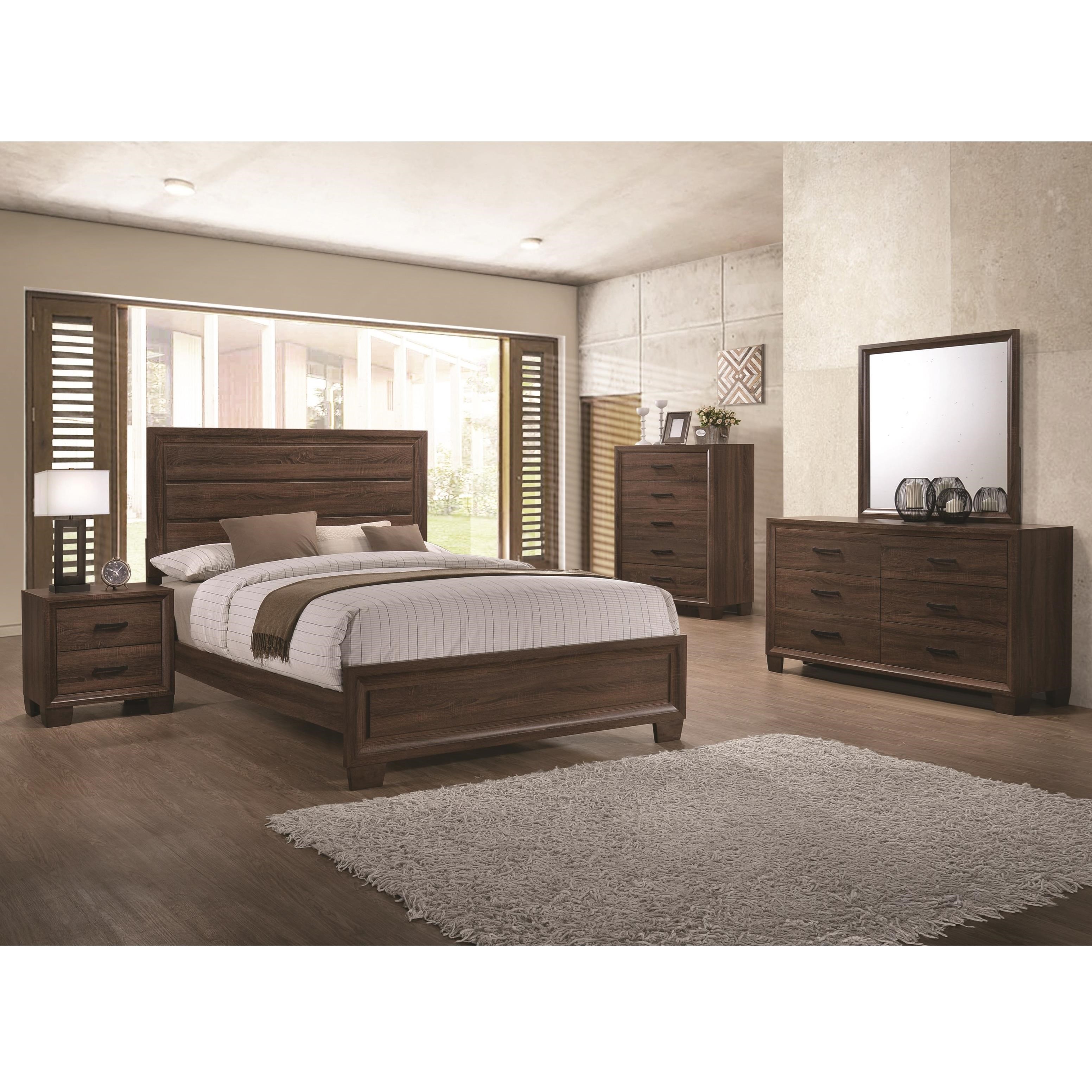 Coaster Brandon King Bedroom Group A1 Furniture Mattress